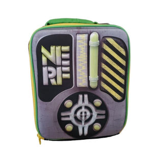 Nerf Target Black Green Multicolor Lunch Box  Bag